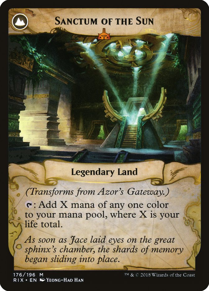 Azor's Gateway // Sanctum of the Sun [Rivals of Ixalan] | Gate City Games LLC