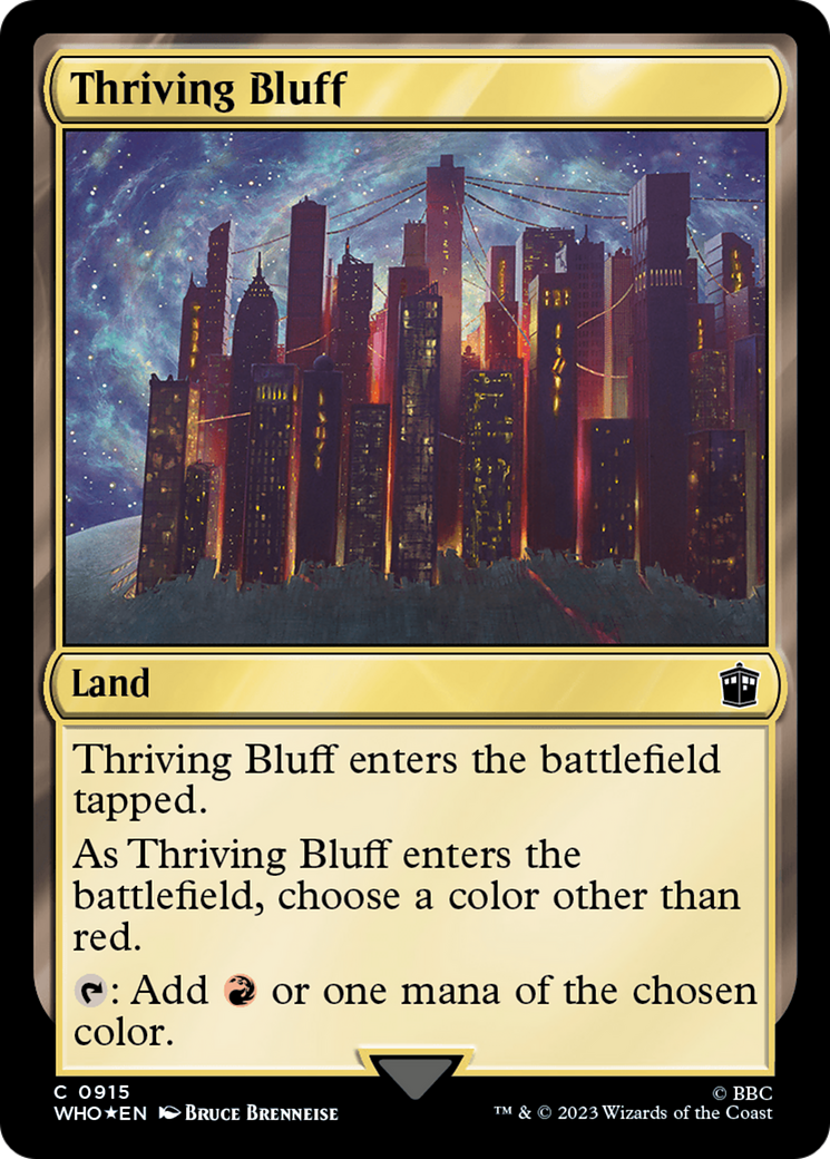 Thriving Bluff (Surge Foil) [Doctor Who] | Gate City Games LLC