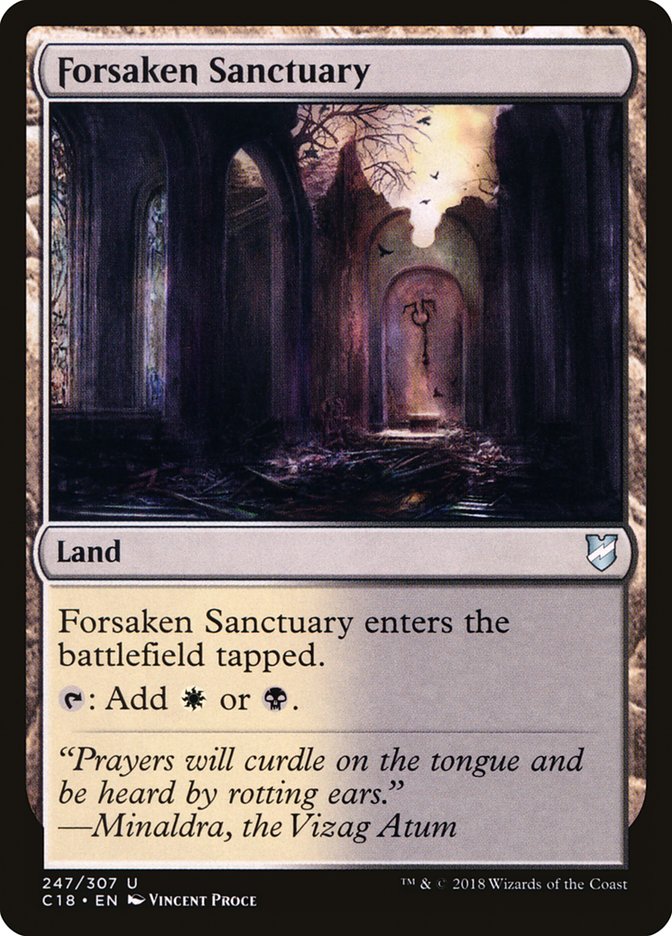 Forsaken Sanctuary [Commander 2018] | Gate City Games LLC