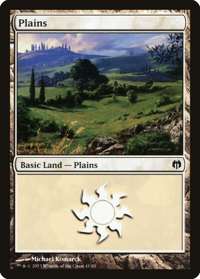 Plains (41) [Duel Decks: Heroes vs. Monsters] | Gate City Games LLC