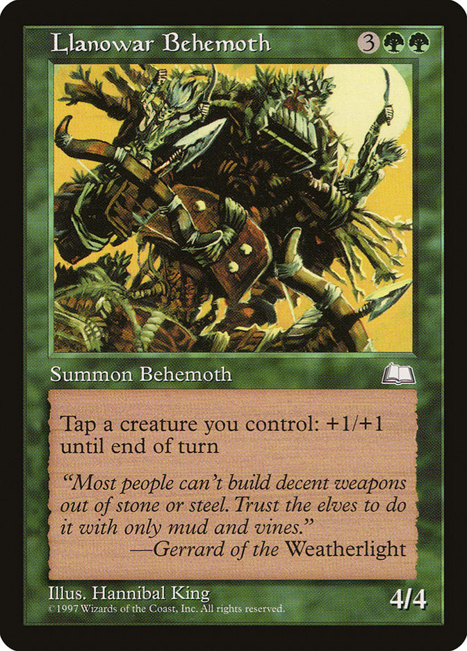 Llanowar Behemoth [Weatherlight] | Gate City Games LLC
