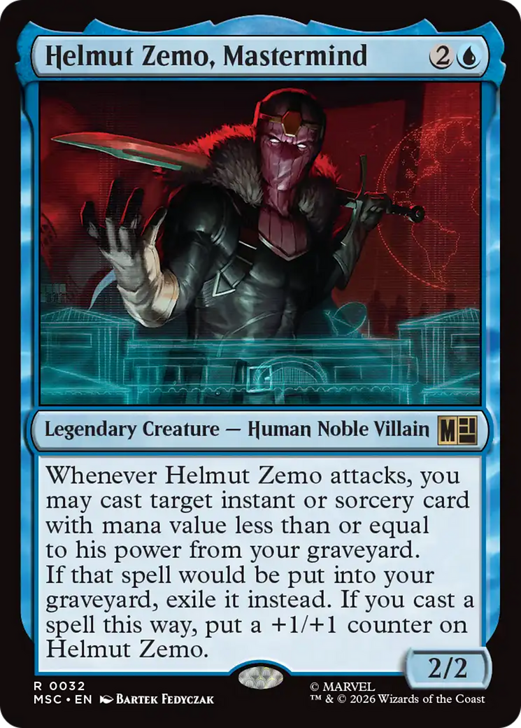 Helmut Zemo, Mastermind (Surge Foil) [Marvel Super Heroes Commander] | Gate City Games LLC