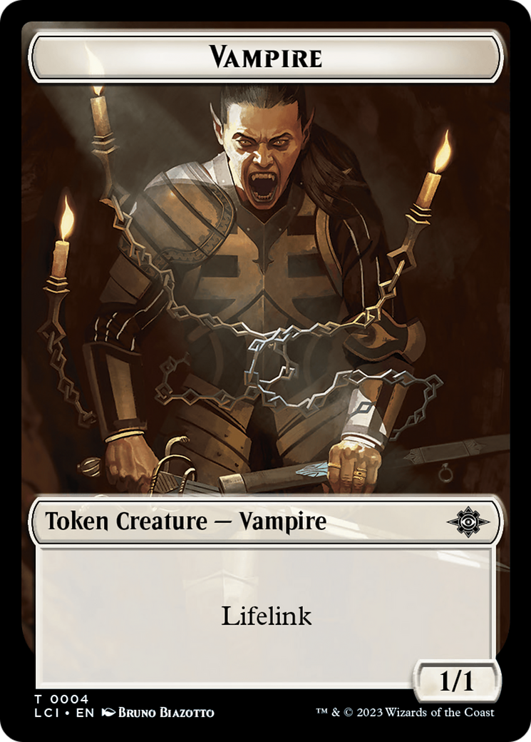 Vampire // Skeleton Pirate Double-Sided Token [The Lost Caverns of Ixalan Tokens] | Gate City Games LLC