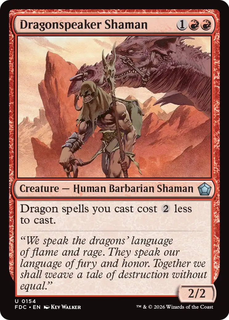 Dragonspeaker Shaman [Foundations Commander] | Gate City Games LLC