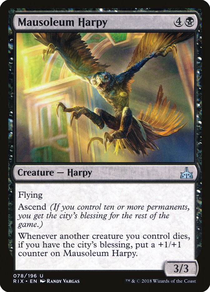 Mausoleum Harpy [Rivals of Ixalan] | Gate City Games LLC