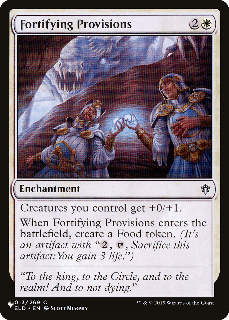Fortifying Provisions [The List] | Gate City Games LLC