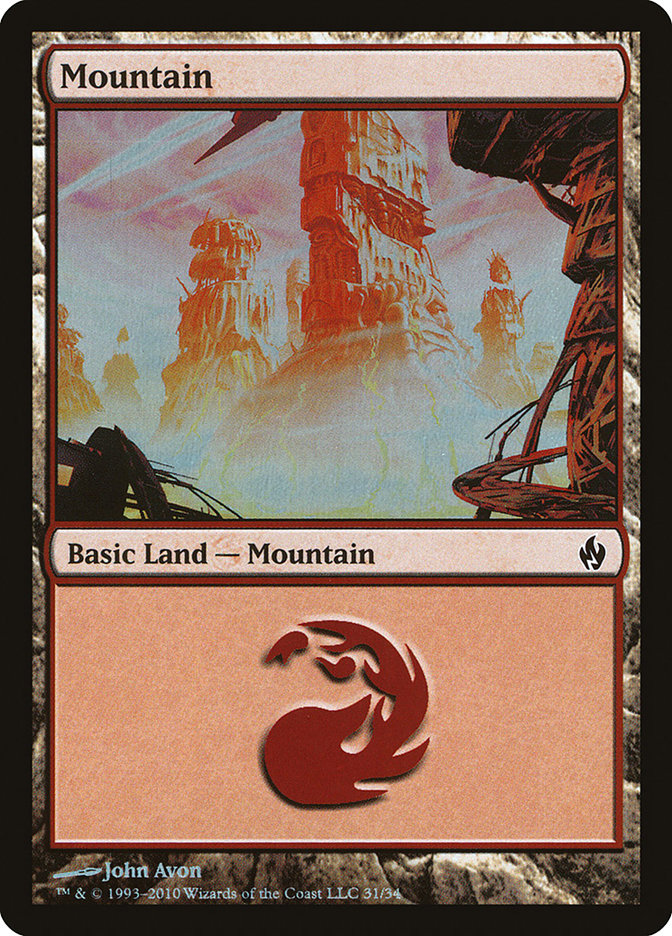 Mountain (31) [Premium Deck Series: Fire and Lightning] | Gate City Games LLC