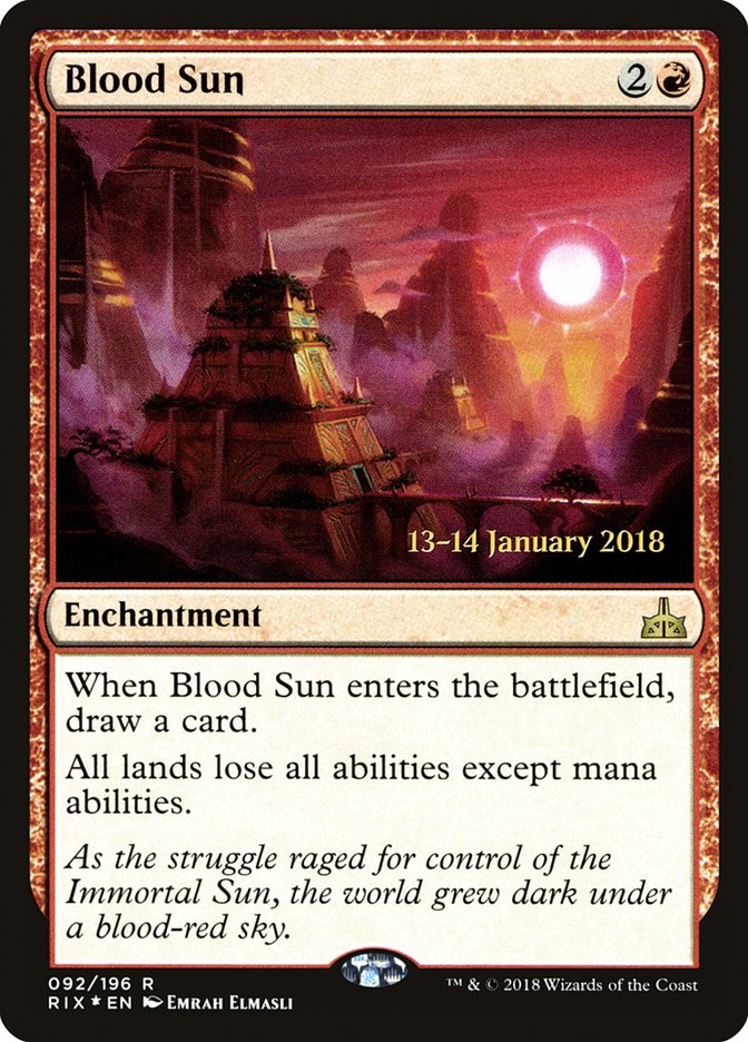 Blood Sun [Rivals of Ixalan Prerelease Promos] | Gate City Games LLC
