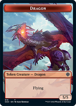 Dragon // Dragon Double-Sided Token [Starter Commander Decks] | Gate City Games LLC