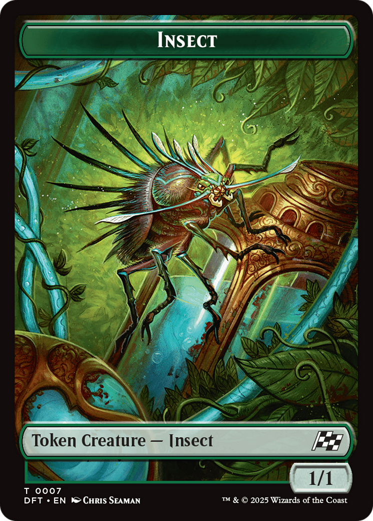 Insect // Elephant Double-Sided Token [Aetherdrift Tokens] | Gate City Games LLC