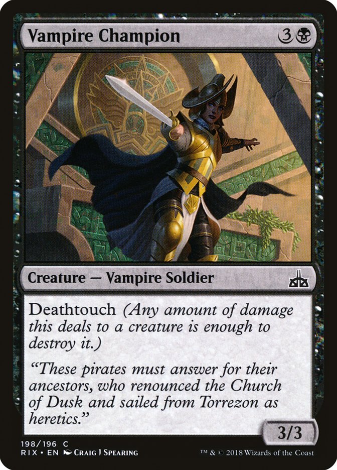 Vampire Champion [Rivals of Ixalan] | Gate City Games LLC