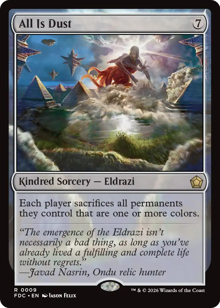 All Is Dust [Foundations Commander] | Gate City Games LLC