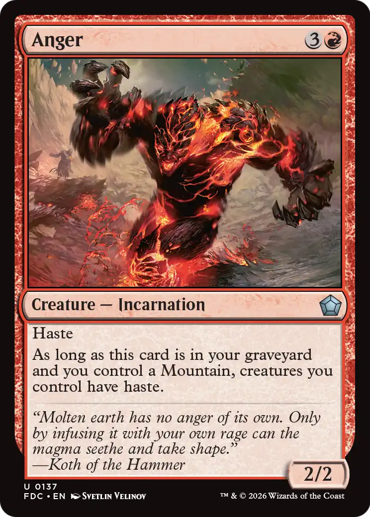 Anger [Foundations Commander] | Gate City Games LLC