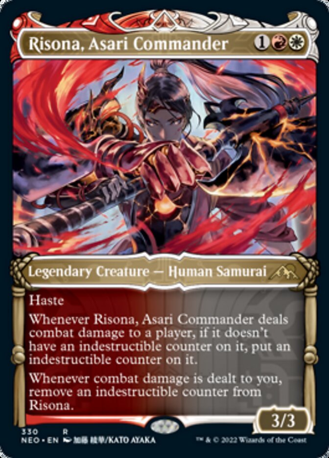 Risona, Asari Commander (Showcase Samurai) [Kamigawa: Neon Dynasty] | Gate City Games LLC