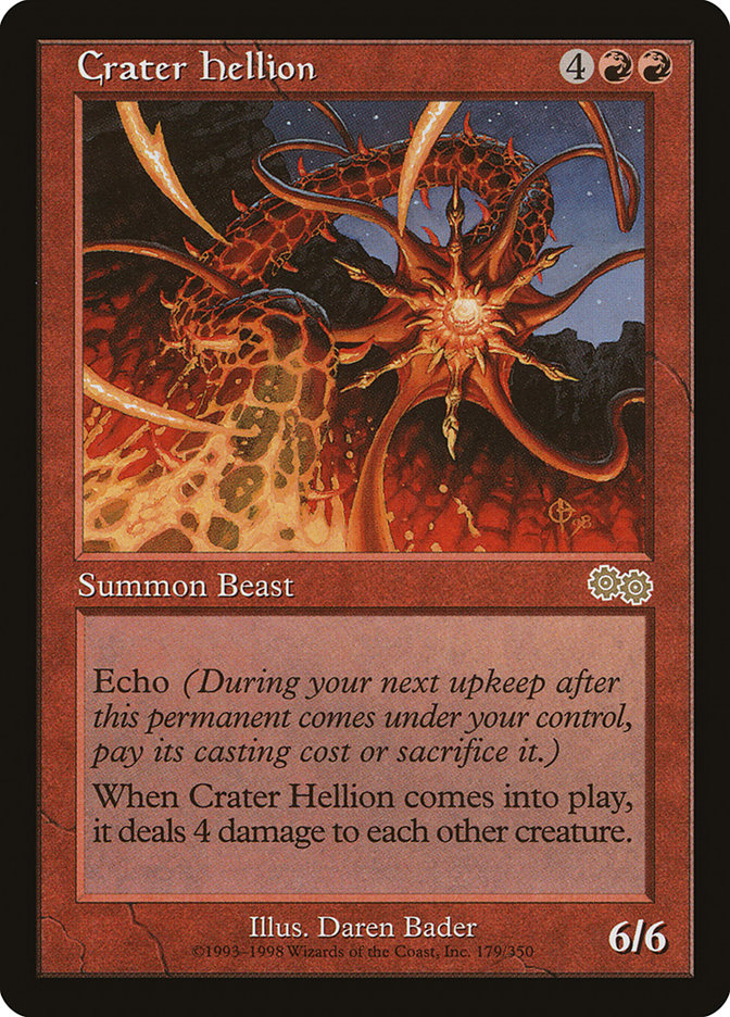 Crater Hellion [Urza's Saga] | Gate City Games LLC