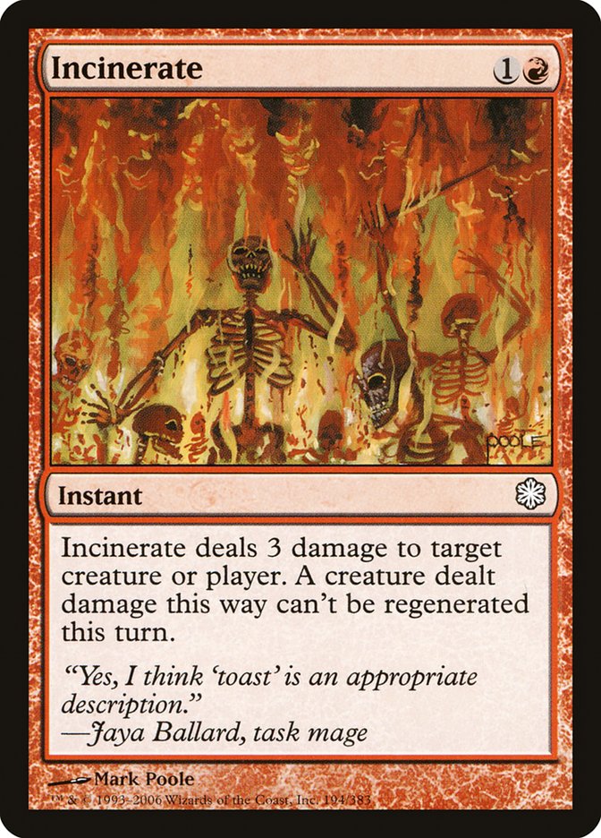 Incinerate [Coldsnap Theme Decks] | Gate City Games LLC