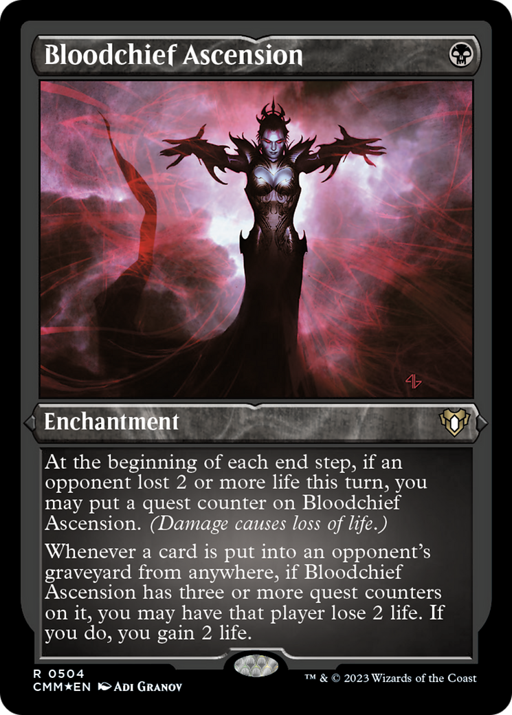 Bloodchief Ascension (Foil Etched) [Commander Masters] | Gate City Games LLC