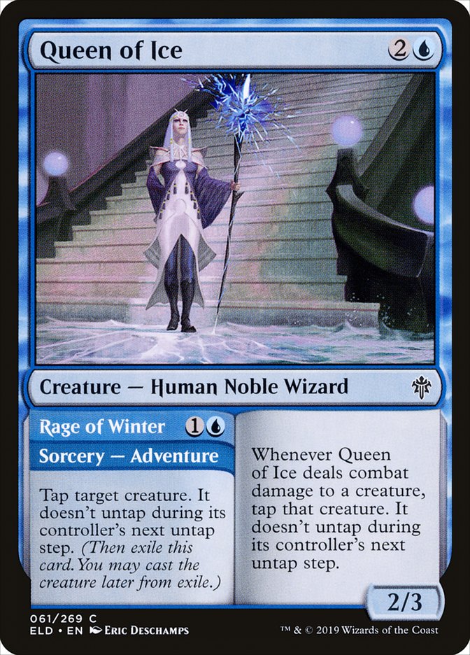 Queen of Ice // Rage of Winter [Throne of Eldraine] | Gate City Games LLC