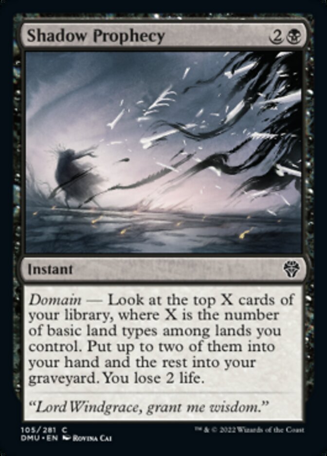 Shadow Prophecy [Dominaria United] | Gate City Games LLC
