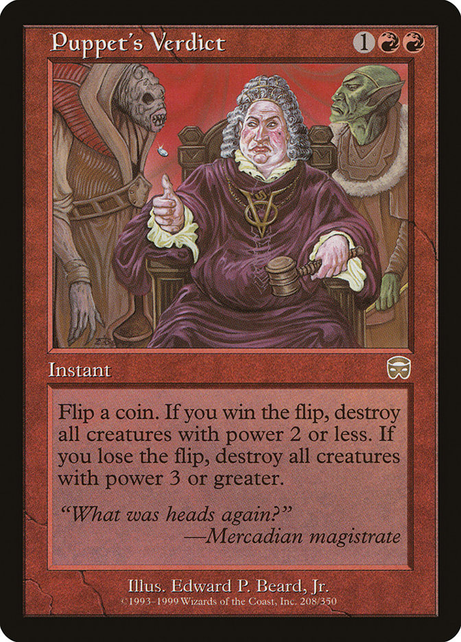 Puppet's Verdict [Mercadian Masques] | Gate City Games LLC