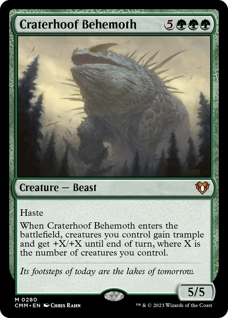 Craterhoof Behemoth [Commander Masters] | Gate City Games LLC