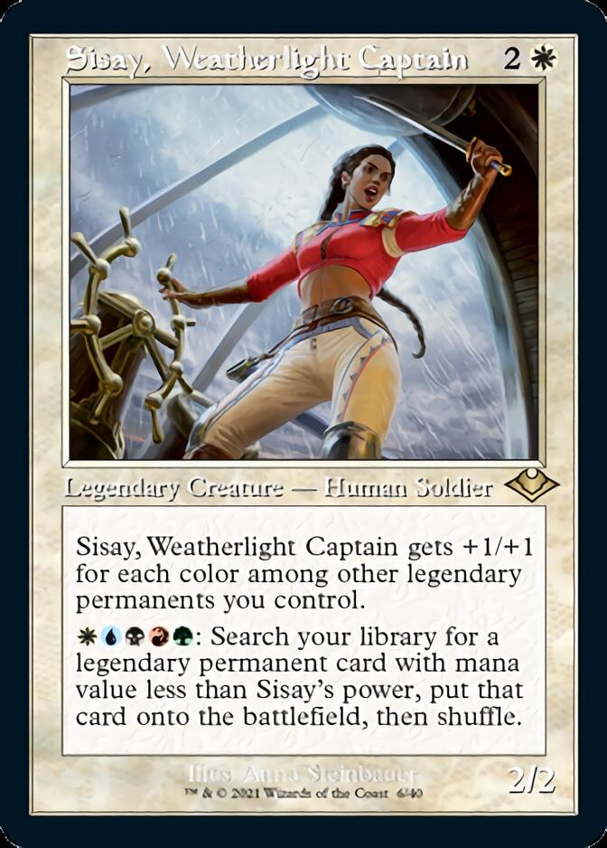 Sisay, Weatherlight Captain (Retro Foil Etched) [Modern Horizons] | Gate City Games LLC