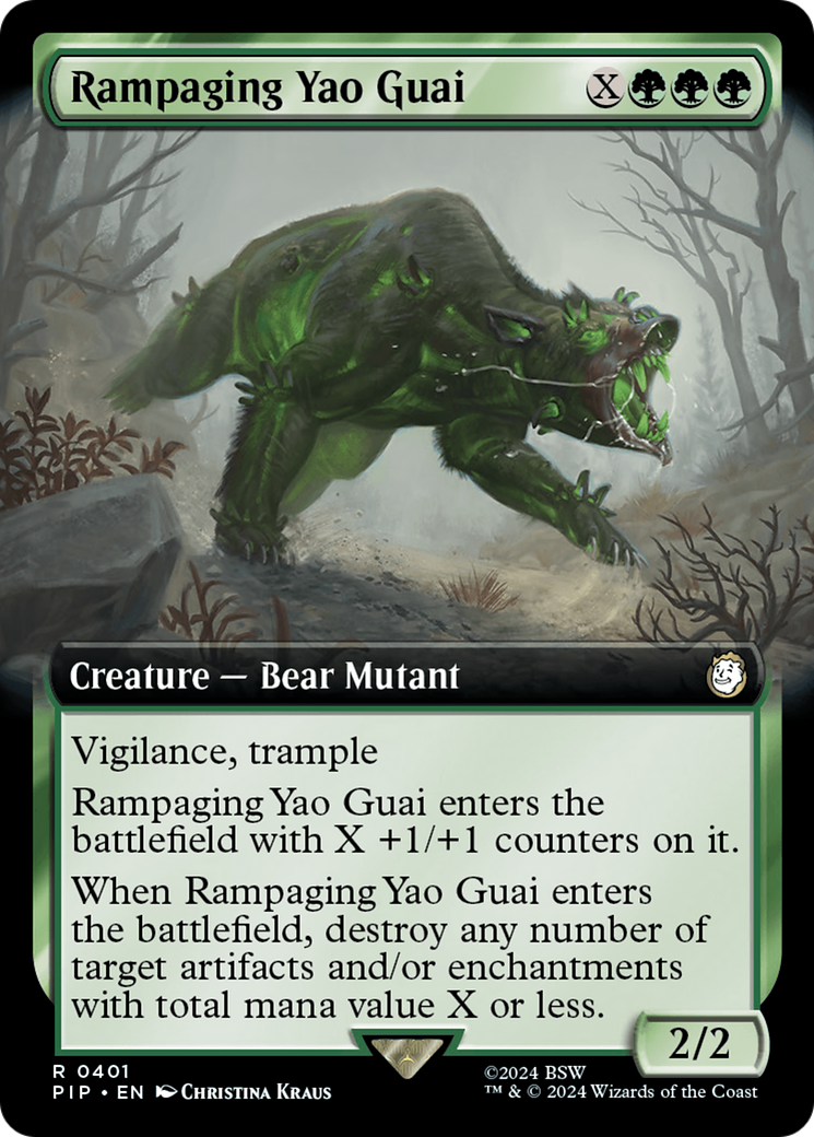 Rampaging Yao Guai (Extended Art) [Fallout] | Gate City Games LLC