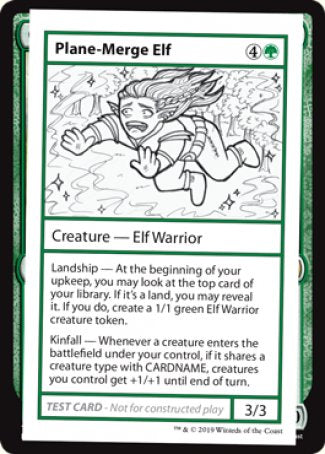 Plane-Merge Elf (2021 Edition) [Mystery Booster Playtest Cards] | Gate City Games LLC