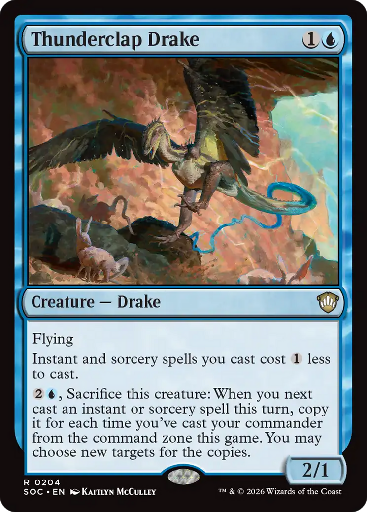Thunderclap Drake [Secrets of Strixhaven Commander] | Gate City Games LLC