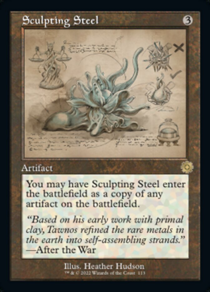 Sculpting Steel (Retro Schematic) [The Brothers' War Retro Artifacts] | Gate City Games LLC