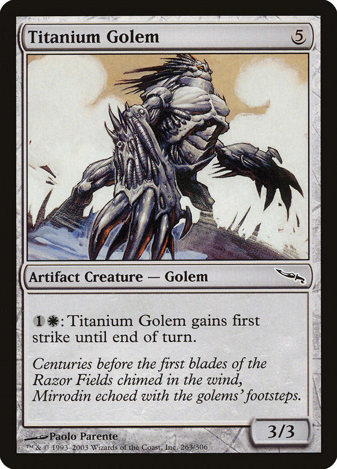 Titanium Golem [Mirrodin] | Gate City Games LLC