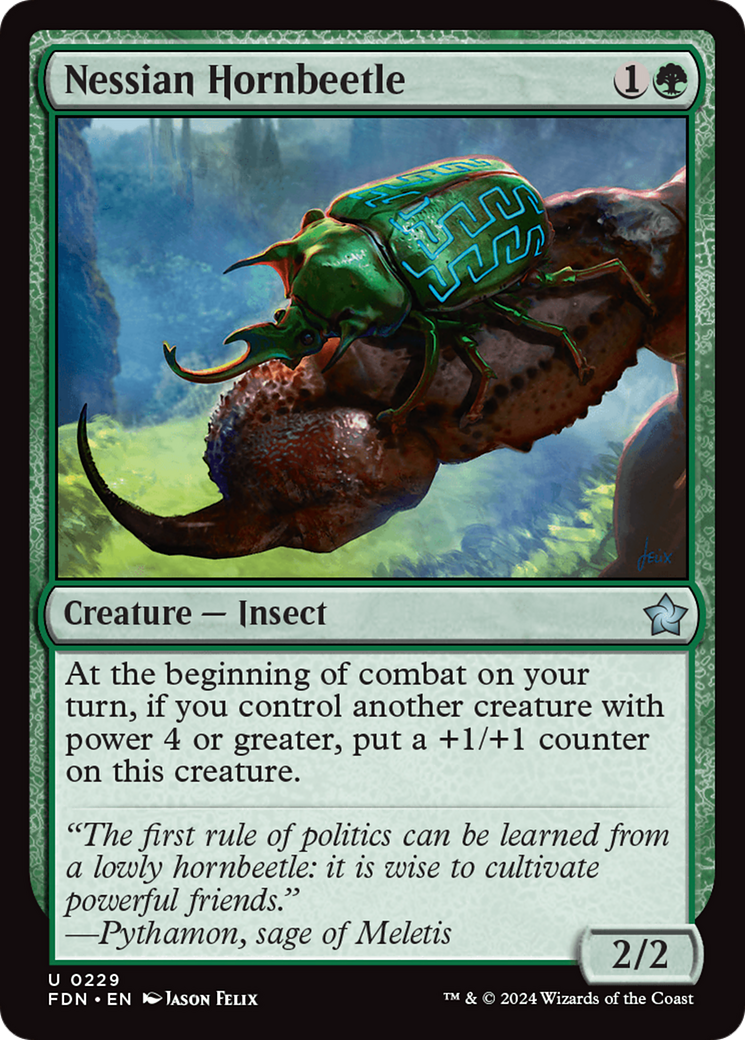 Nessian Hornbeetle [Foundations] | Gate City Games LLC