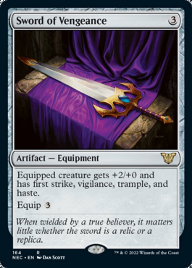 Sword of Vengeance [Kamigawa: Neon Dynasty Commander] | Gate City Games LLC