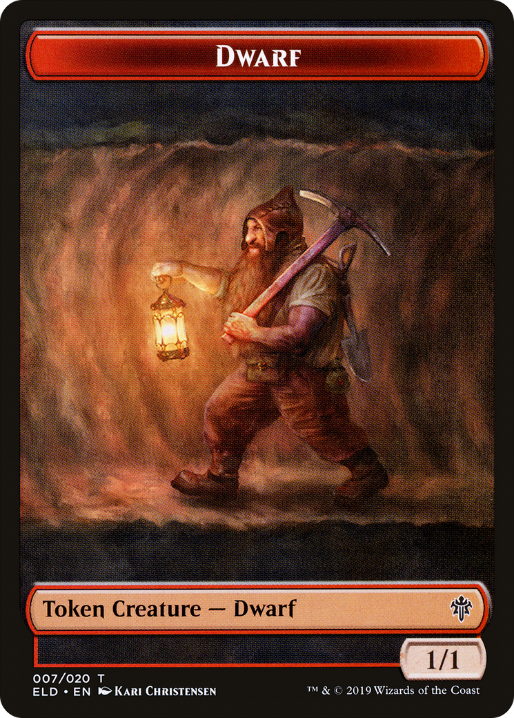 Soldier (UMA) // Dwarf (ELD) Double-Sided Token [The List] | Gate City Games LLC