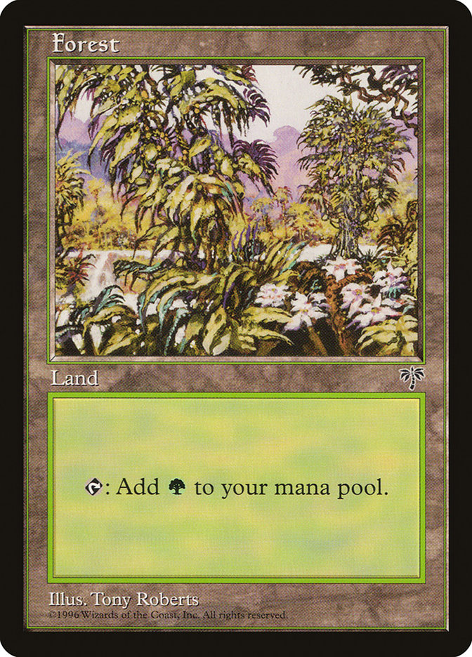 Forest (Open Flowers Bottom Right) [Mirage] | Gate City Games LLC