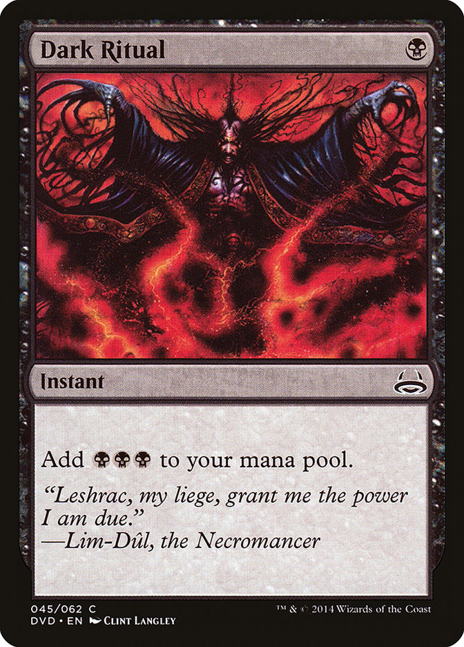 Dark Ritual (Divine vs. Demonic) [Duel Decks Anthology] | Gate City Games LLC