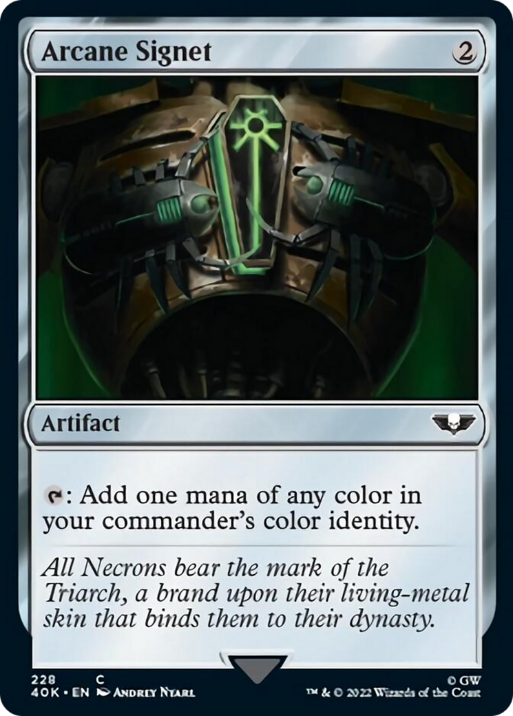 Arcane Signet (228) (Surge Foil) [Warhammer 40,000] | Gate City Games LLC
