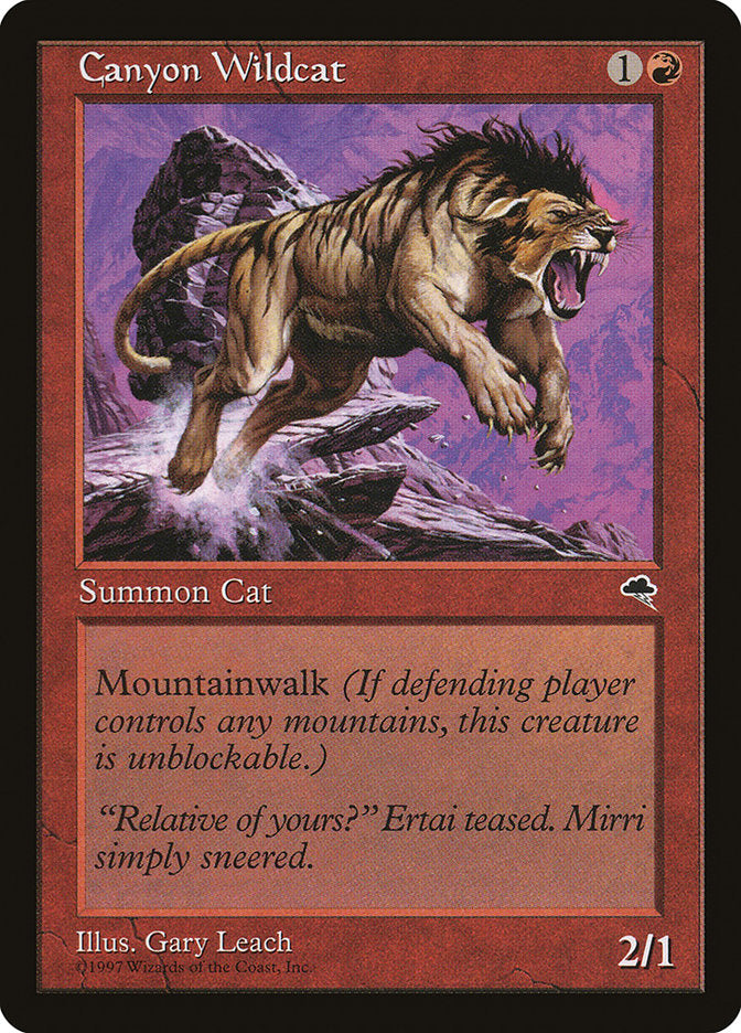 Canyon Wildcat [Tempest] | Gate City Games LLC