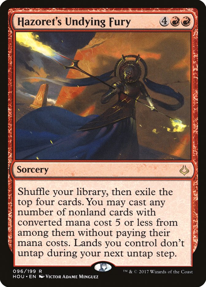 Hazoret's Undying Fury [Hour of Devastation] | Gate City Games LLC