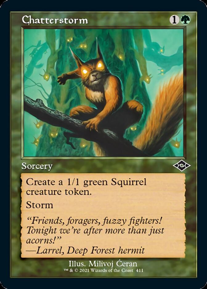 Chatterstorm (Retro Foil Etched) [Modern Horizons 2] | Gate City Games LLC