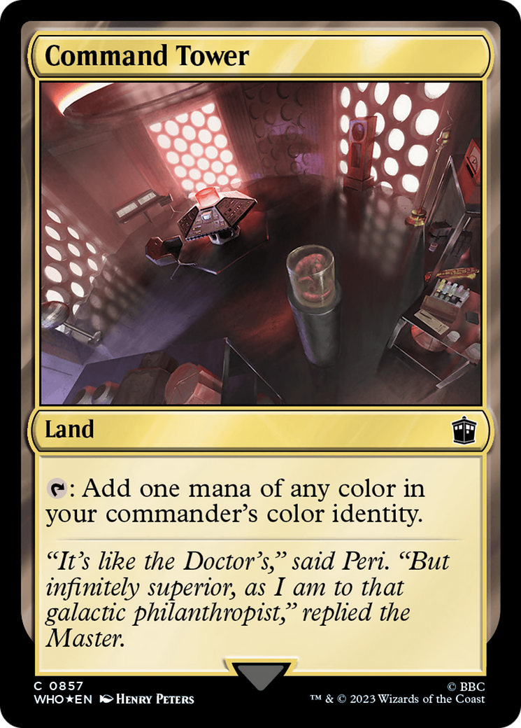 Command Tower (0857) (Surge Foil) [Doctor Who] | Gate City Games LLC