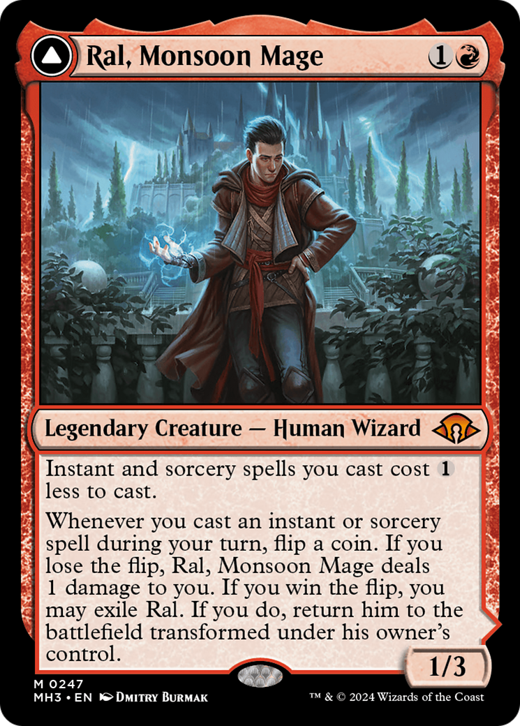 Ral, Monsoon Mage // Ral, Leyline Prodigy [Modern Horizons 3] | Gate City Games LLC