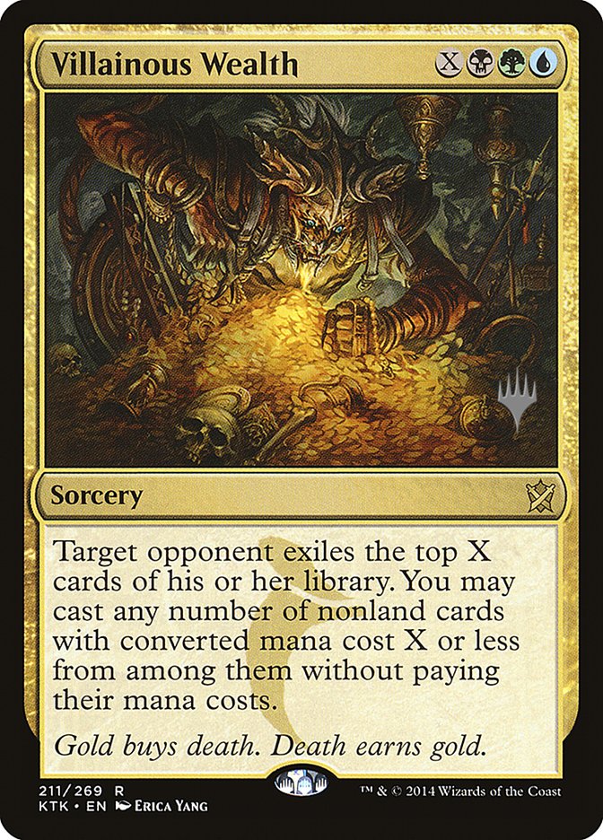 Villainous Wealth (Promo Pack) [Khans of Tarkir Promos] | Gate City Games LLC