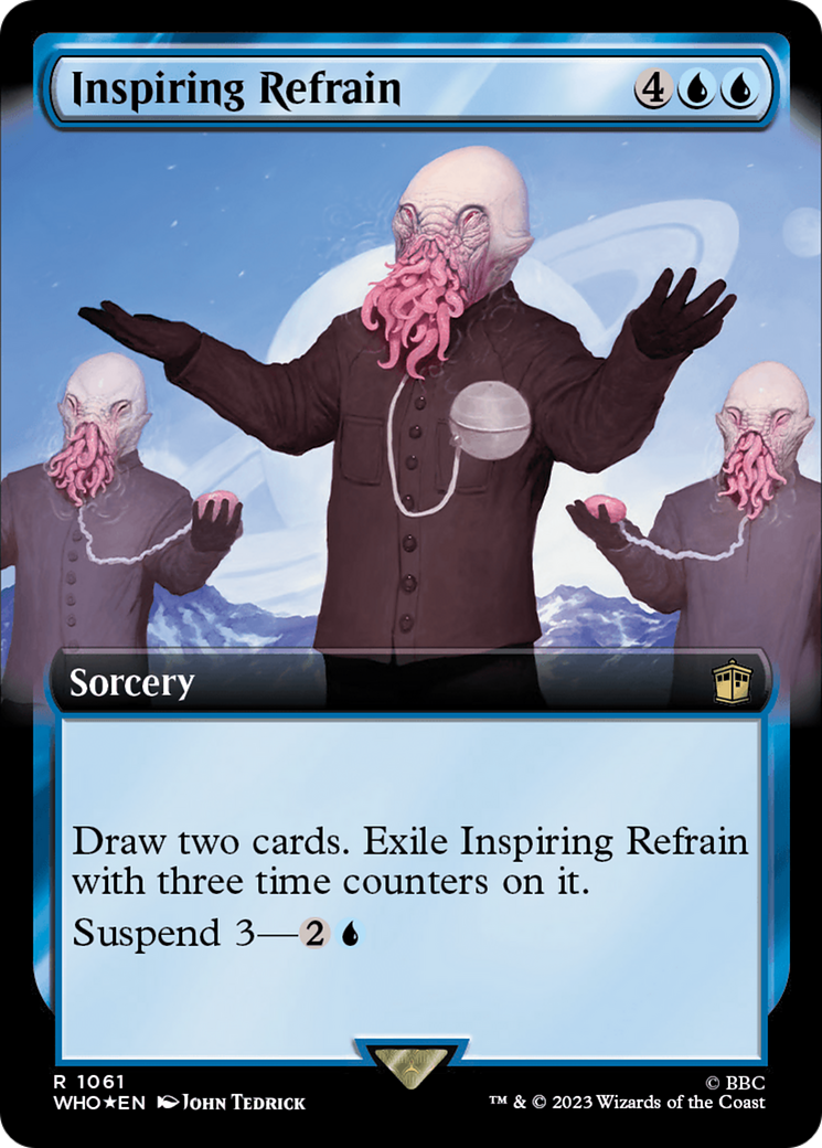 Inspiring Refrain (Extended Art) (Surge Foil) [Doctor Who] | Gate City Games LLC