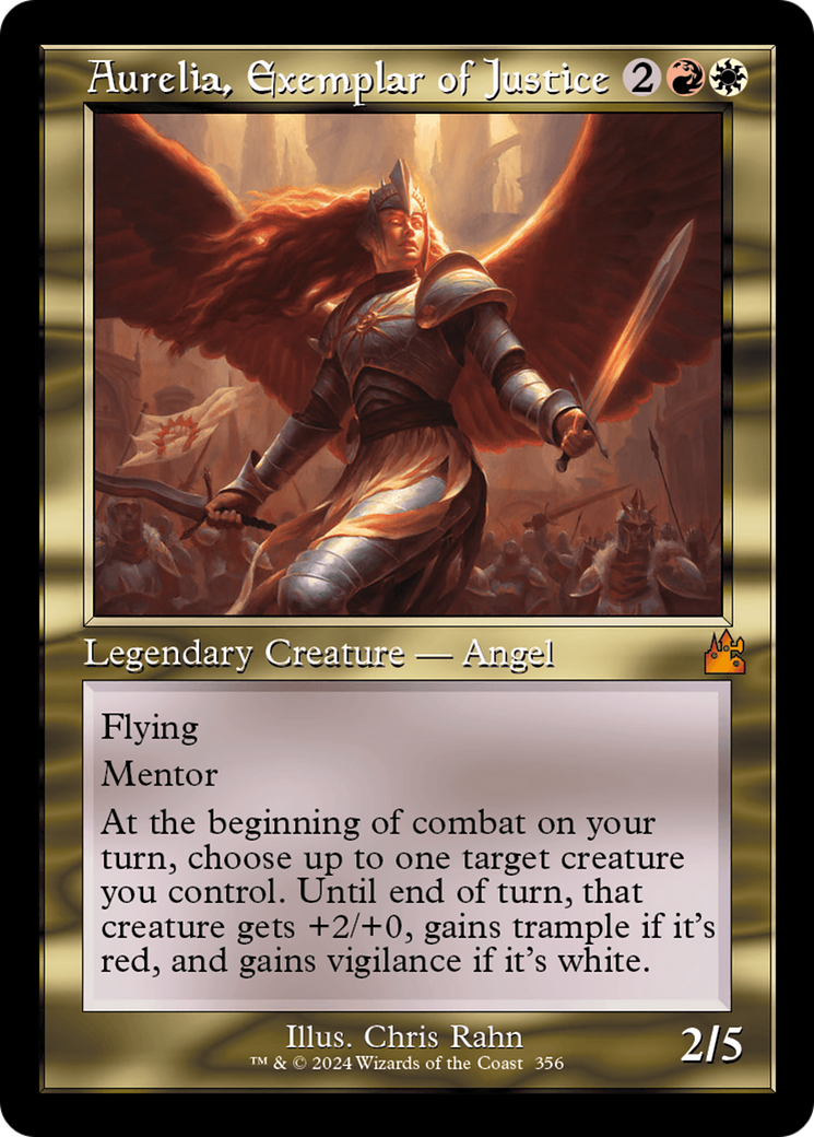 Aurelia, Exemplar of Justice (Retro) [Ravnica Remastered] | Gate City Games LLC
