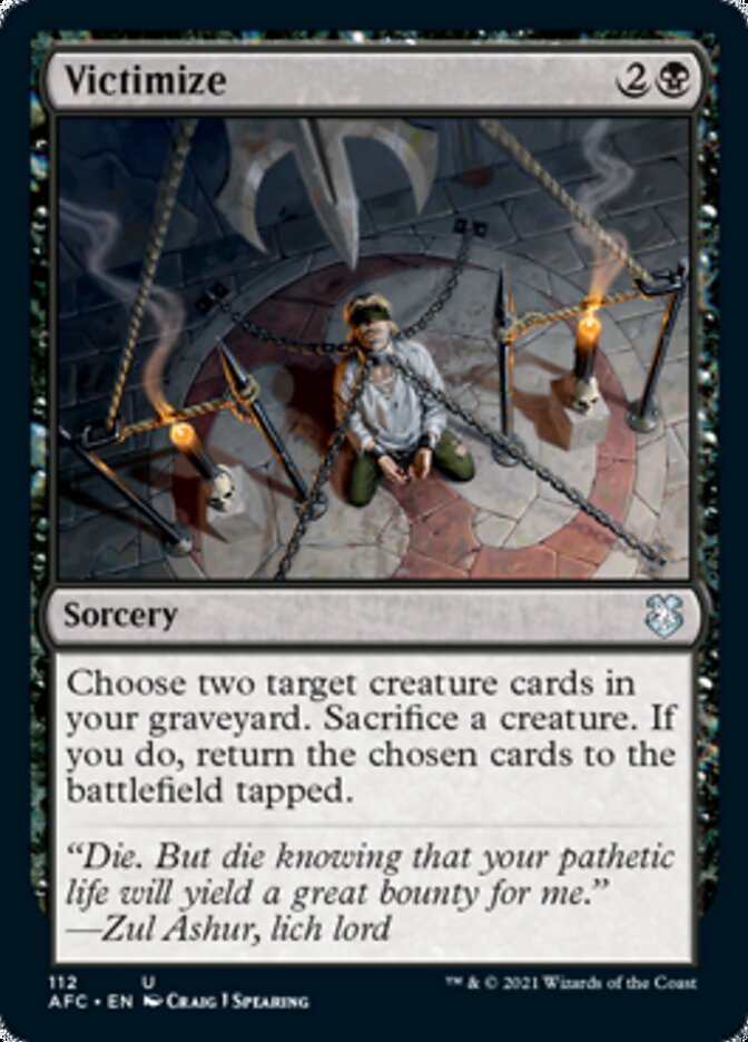 Victimize [Dungeons & Dragons: Adventures in the Forgotten Realms Commander] | Gate City Games LLC
