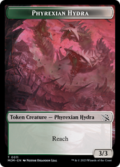 Monk // Phyrexian Hydra (11) Double-Sided Token [March of the Machine Tokens] | Gate City Games LLC