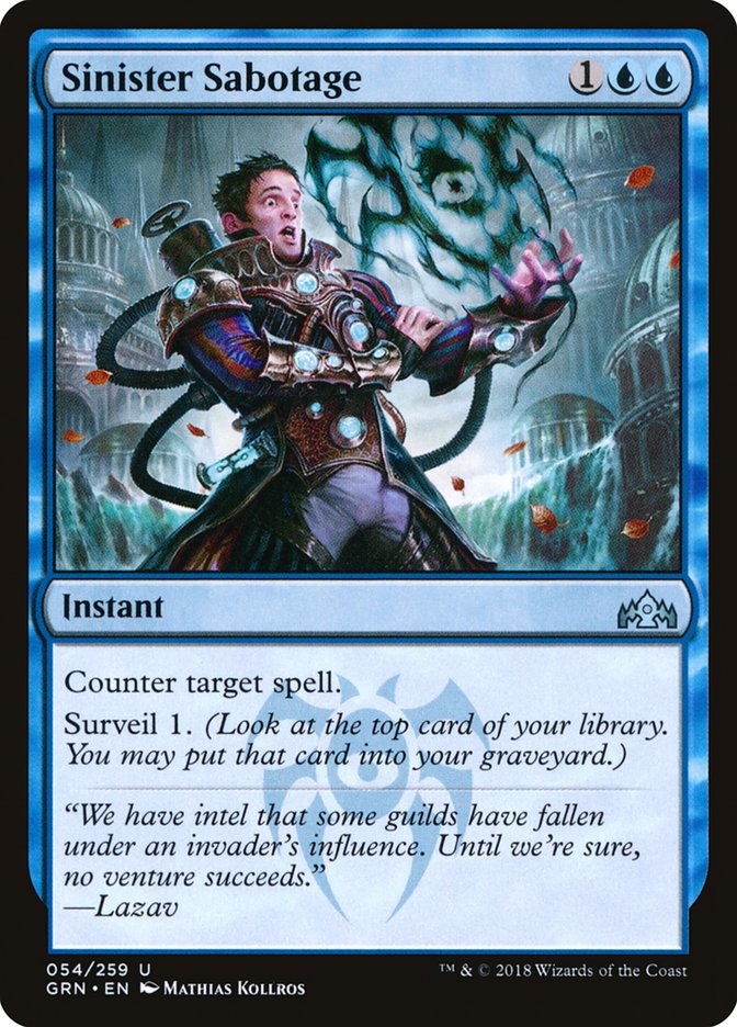 Sinister Sabotage [Guilds of Ravnica] | Gate City Games LLC