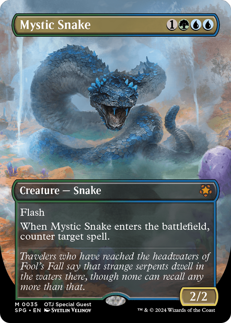 Mystic Snake (Borderless) [Outlaws of Thunder Junction Special Guests] | Gate City Games LLC