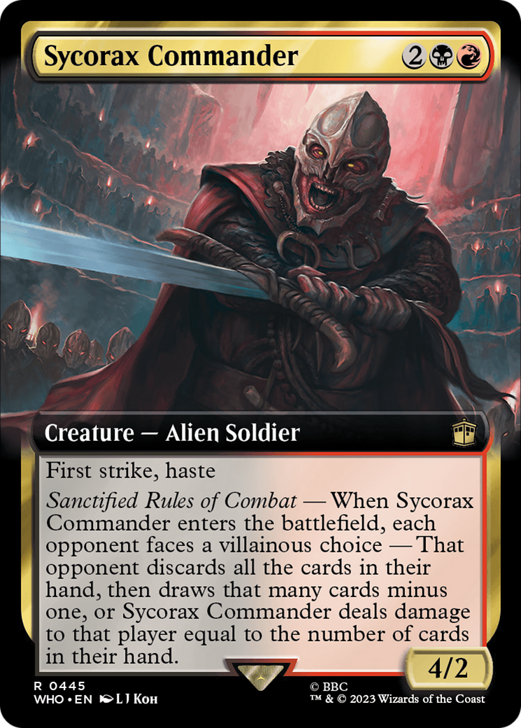 Sycorax Commander (Extended Art) [Doctor Who] | Gate City Games LLC